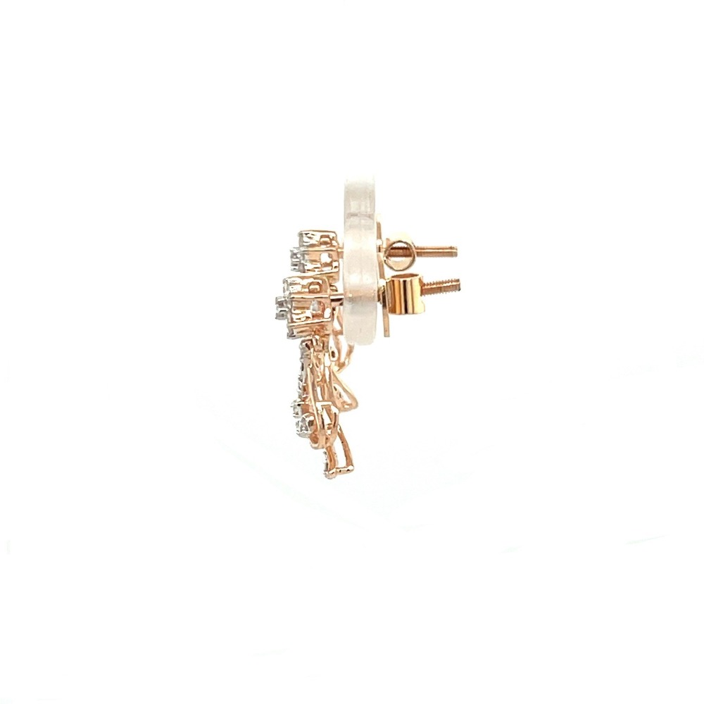 Certified Diamond Stud Earrings Top VVS Grade EF Colour