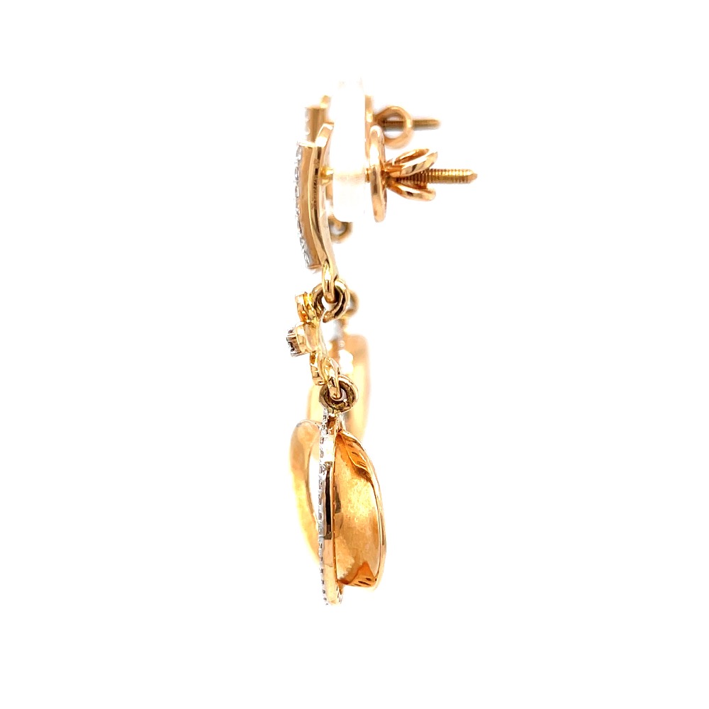 Étonnante dangling earrings with centre piece flower 8top123