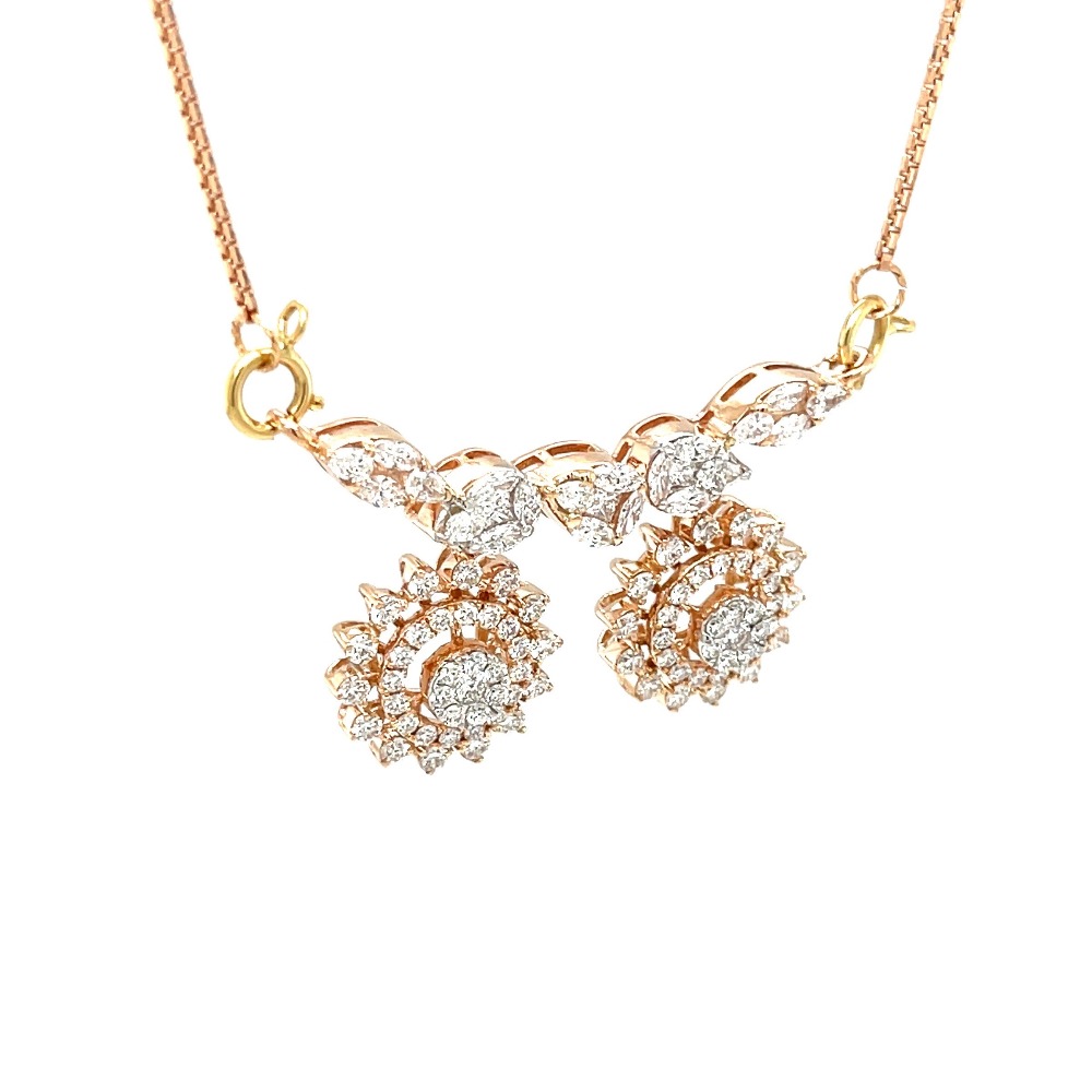 Fancy Vati Tanmaniya Mangalsutra Pendant in Diamond