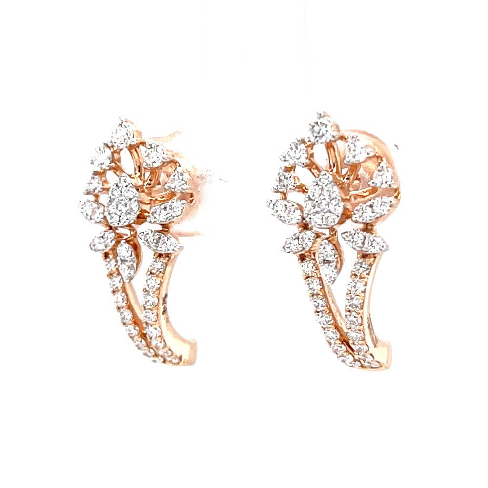 Diamond bali in prong & micro pave set in premium quality diamonds