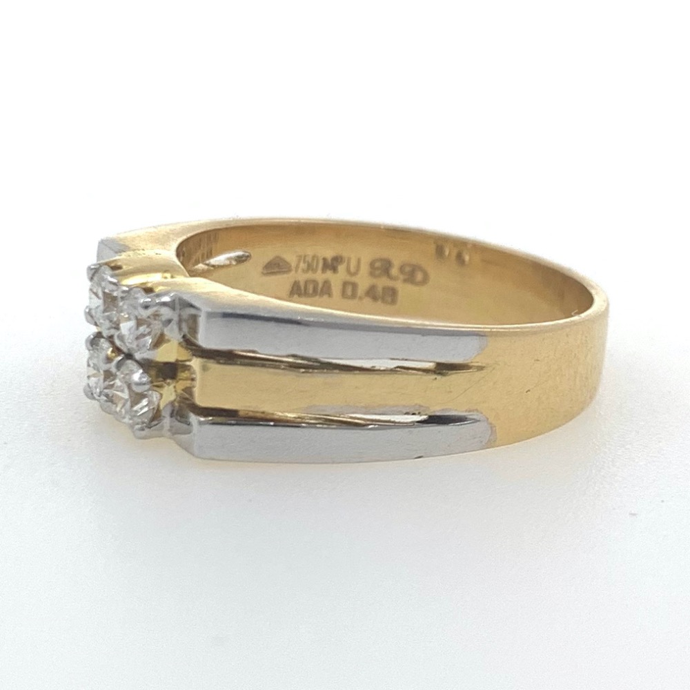 18kt gold classic diamond ring for him 6gr36