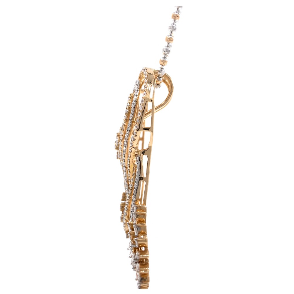 Étourdissante designer diamond pendant in 18k rose gold 9shp23