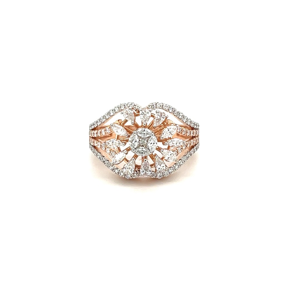 Scarlet Diamond Cocktail Ring